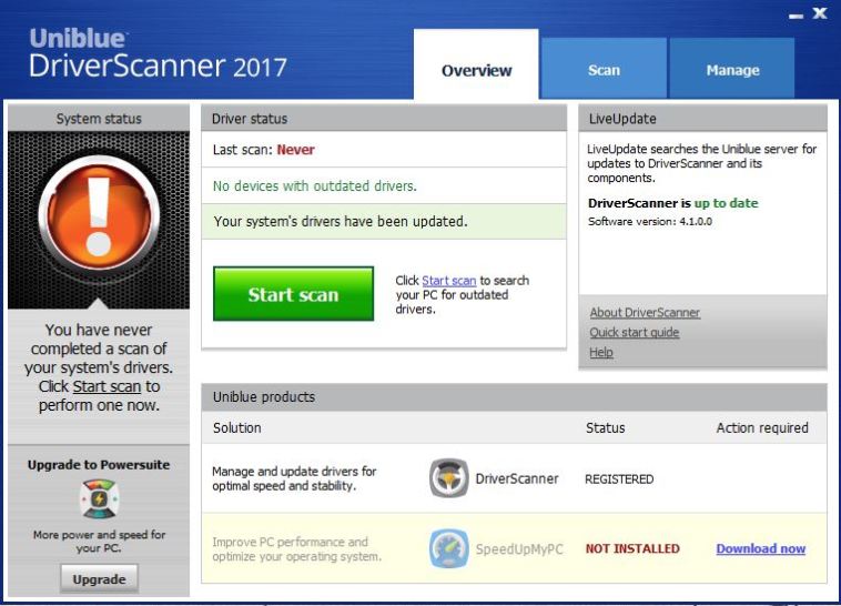 Uniblue DriverScanner 2017 Full Version Crack