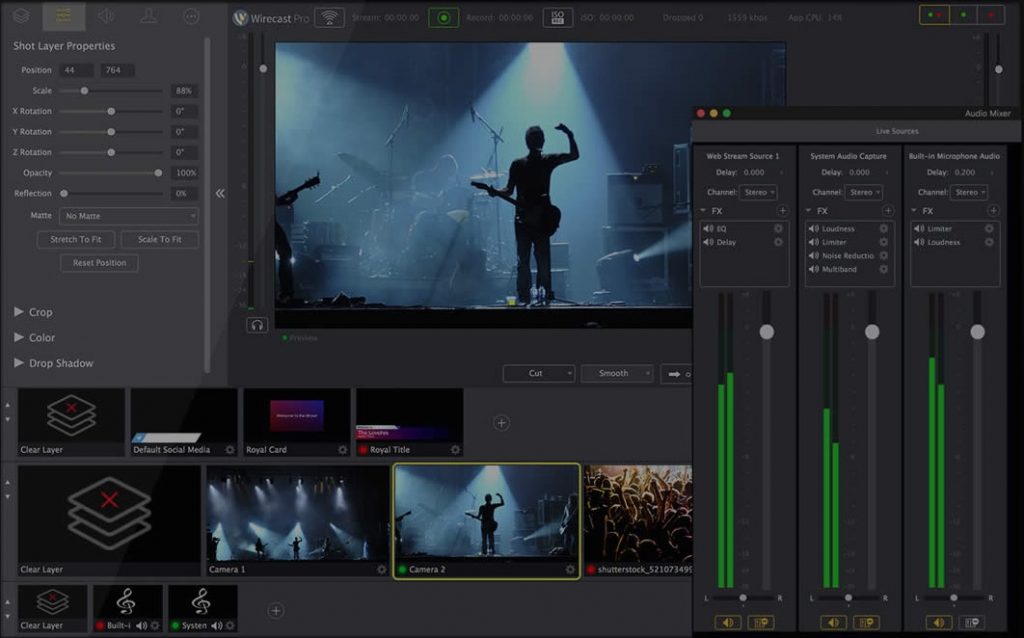 wirecast pro multiple outputs